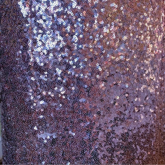 new Crystal Doll Ombré Sequined Mermaid Gown Formal Dress Light Pink Silver - Picture 10 of 16